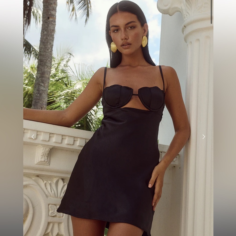 Runaway the label - cherish mini dress black